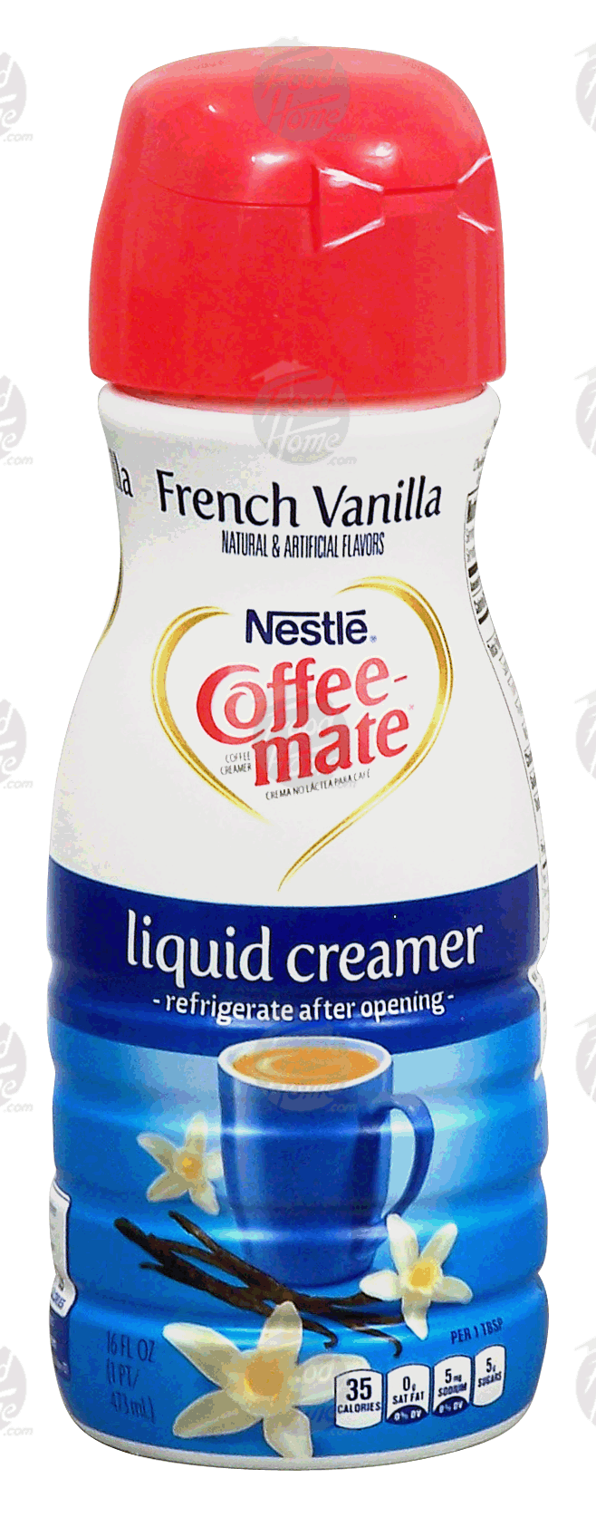 Nestle Coffee-mate liquid creamer, french vanilla flavor, refrigerate after opening Full-Size Picture